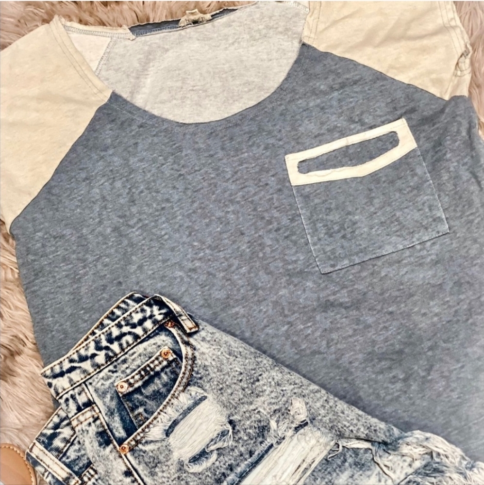 NWT POL Dolman Tee Distressed Pocket, Size Small - Picture 9 of 9